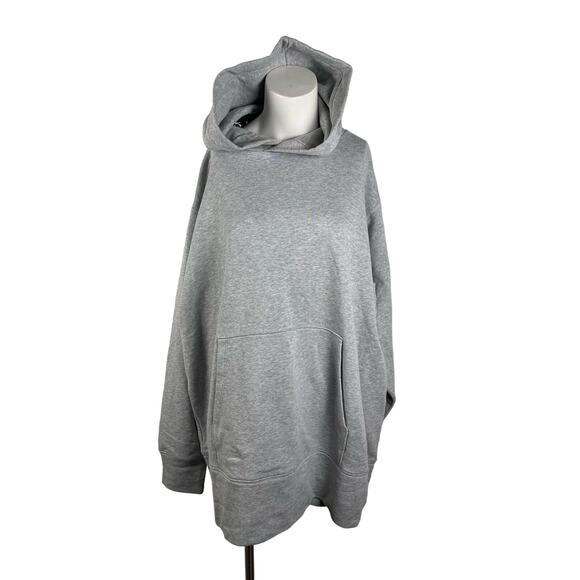 New GSTQ Hoodie Sweatshirt Women's Size XL Gray Underarm Cutouts - Picture 1 of 7